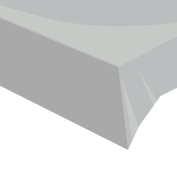 Balloon Market Silver Plastic Table Cover