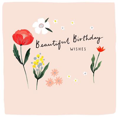 UKG 'Beautiful Birthday Wishes' Birthday Card