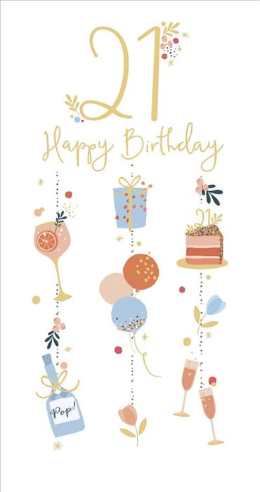 UKG '21 Time To Party' Birthday Card
