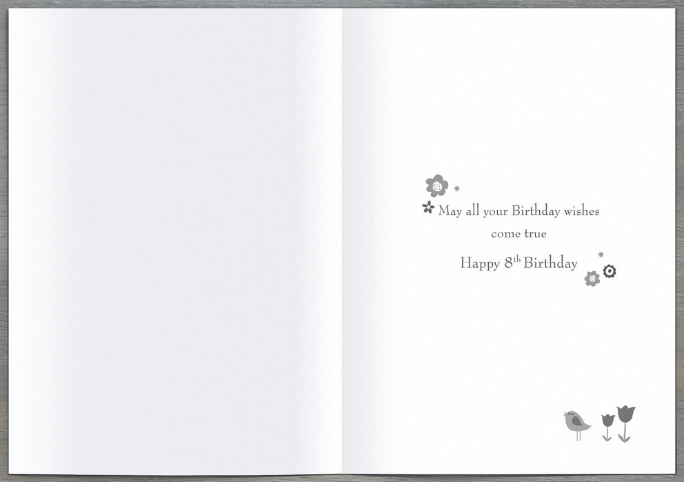 UKG 'Birthday 8th Girl' Birthday Card