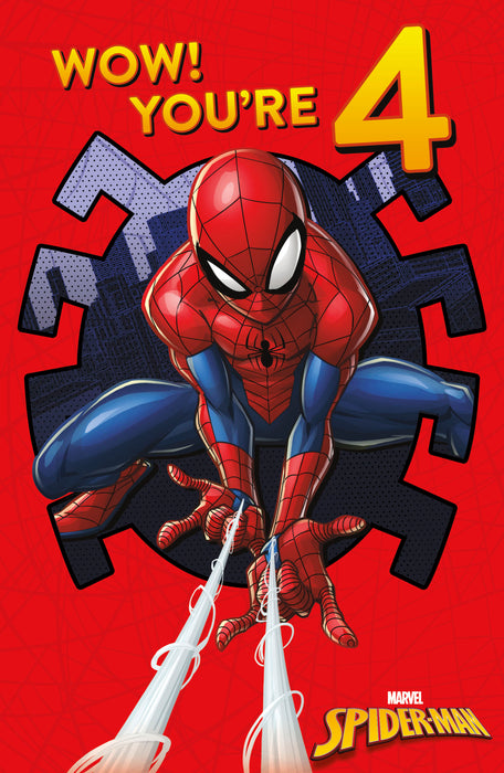 UKG  'WOW You're 4' Birthday Card