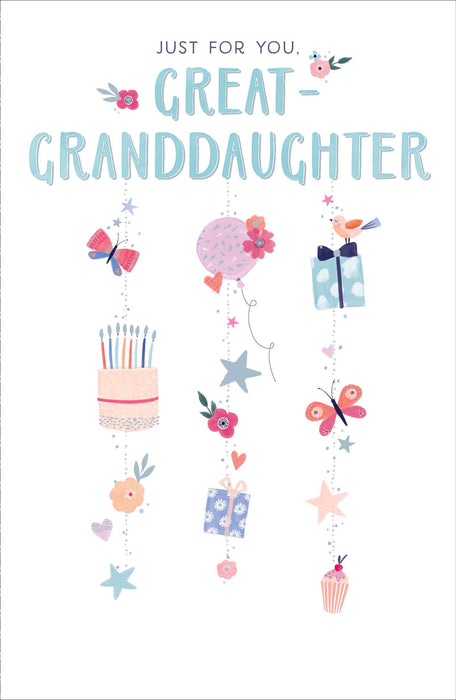 UKG 'Great Granddaughter' Birthday Card