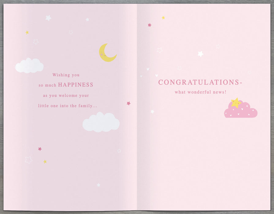 UKG 'Welcome To The World Baby Girl' Card