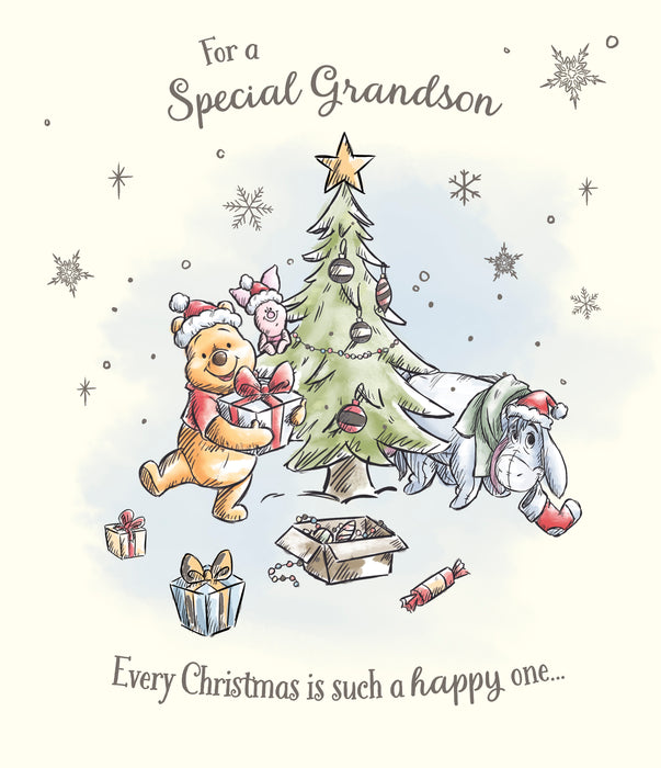 UKG 'Disney Winnie the Pooh Grandson' Christmas Card