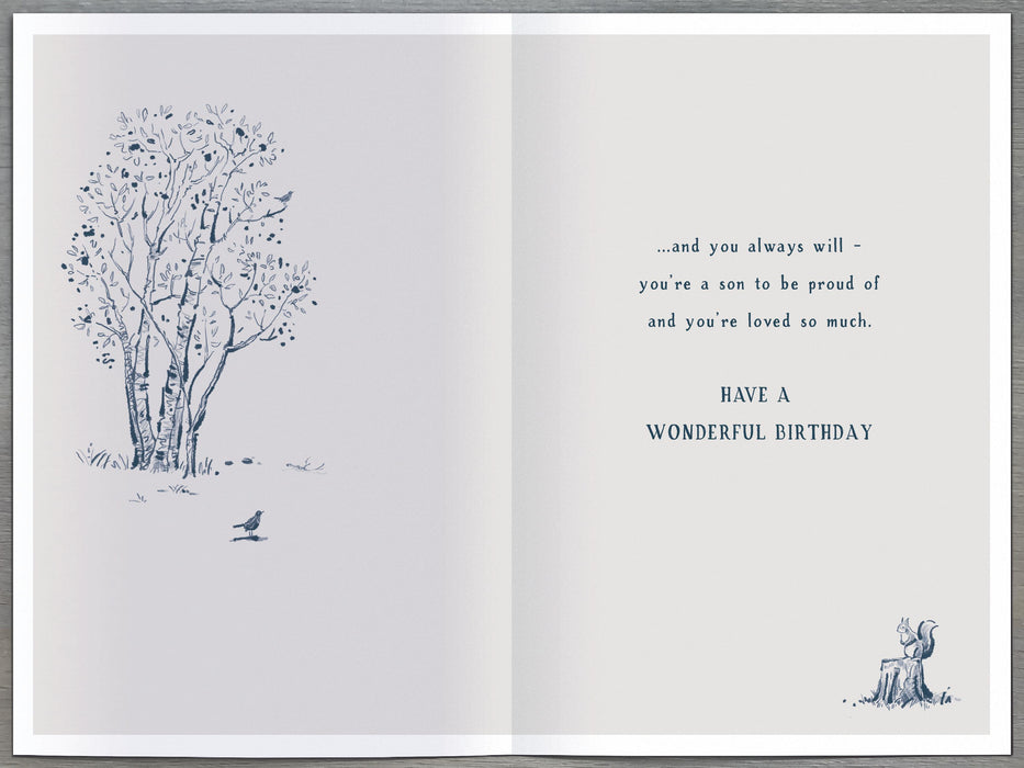 UKG Woodland Son Birthday Card