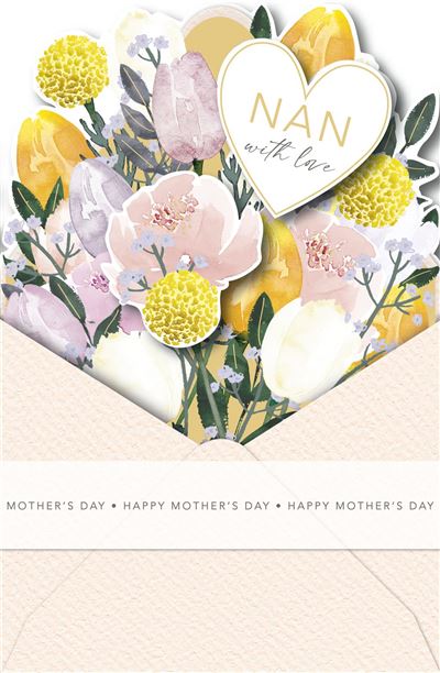 UKG 'Nan With Love' Mother's Day Card
