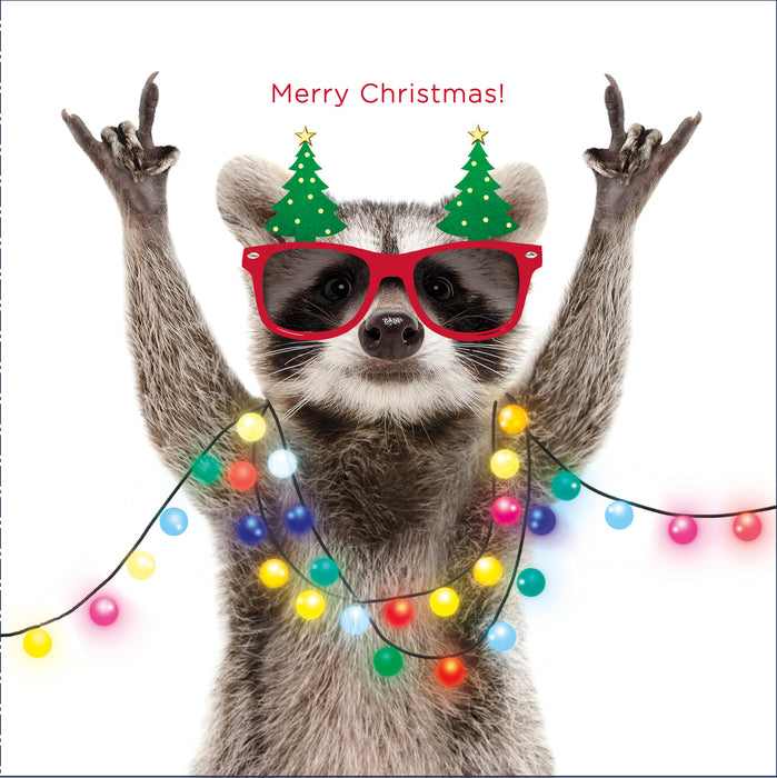 UKG 'Party Racoon' Christmas Card