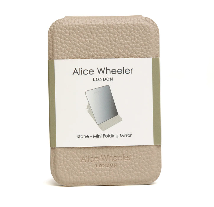 Alice Wheeler Stone Folding Travel Mirror