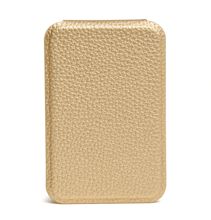Alice Wheeler Gold Folding Travel Mirror