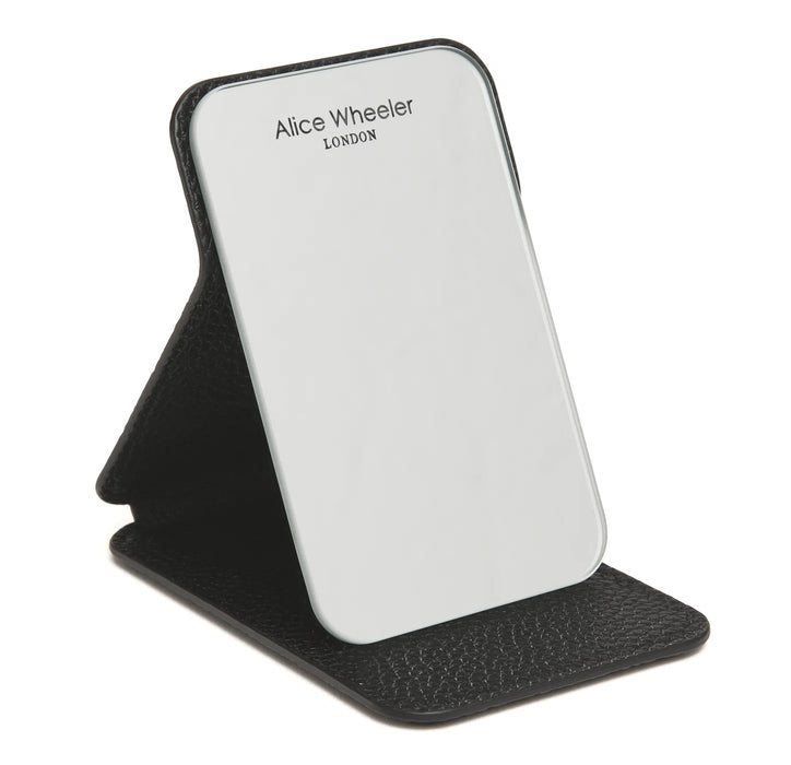 Alice Wheeler Black Folding Travel Mirror