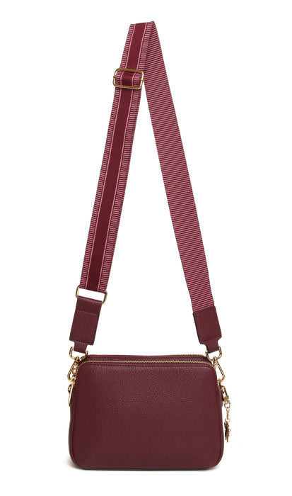 Alice Wheeler Berry Dual Double Zip Bag