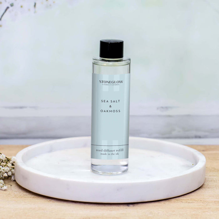 Stoneglow Modern Classics Seasalt and Oakmoss Scented Reed Diffuser Refill