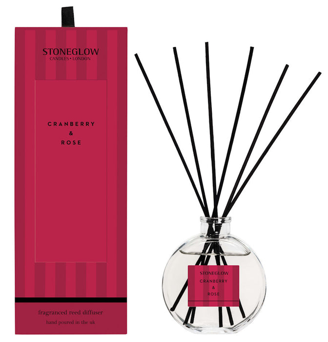 Stoneglow Modern Classics Cranberry & Rose Scented Reed Diffuser