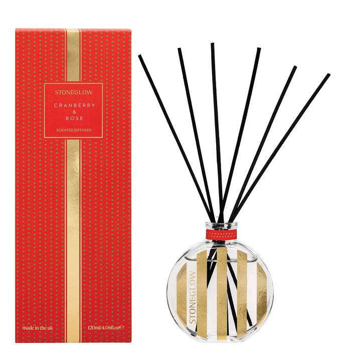 Stoneglow The Icon Collection Cranberry & Rose Reed Diffuser 120ml