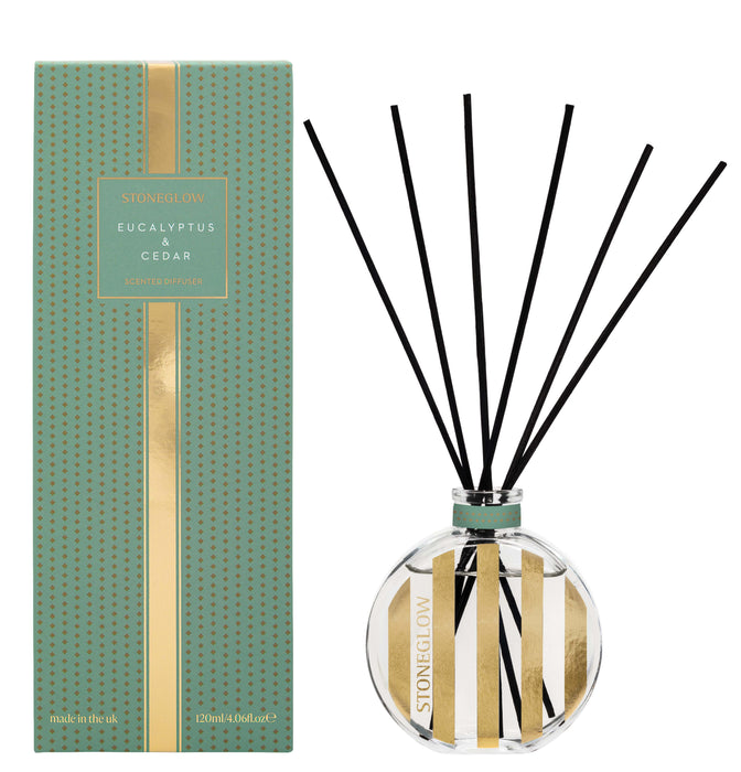 Stoneglow The Icon Collection Eucalyptus & Cedar Reed Diffuser 120ml