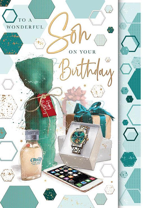 Words N Wishes 'To A Wonderful Son' Birthday Card