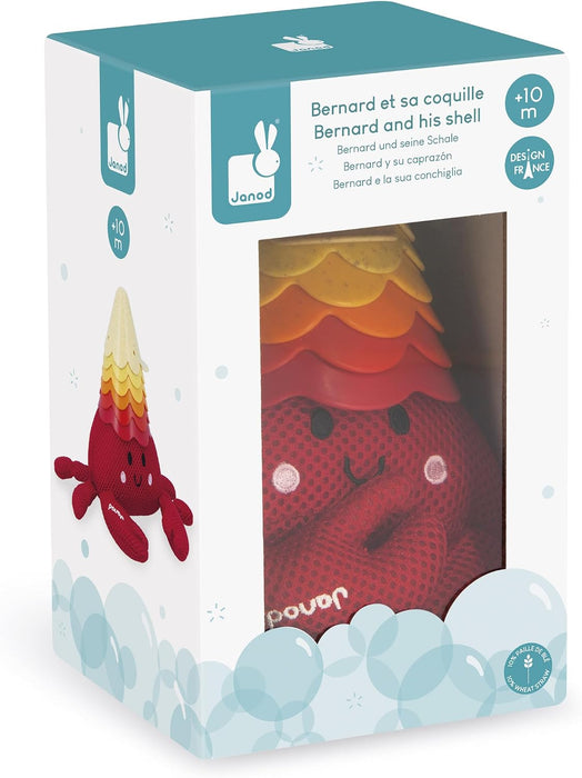 Juratoys Janod Bernard And His Shell Bath Stacking Toy