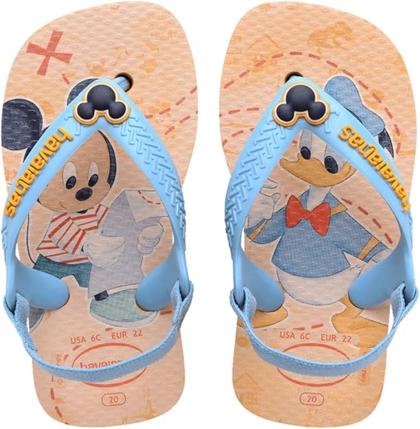 Havaianas Baby Disney Classics Micky And Donald Flip Flops