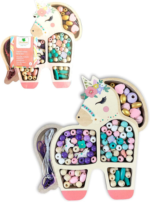 Les Perles Wooden Beads - Unicorn
