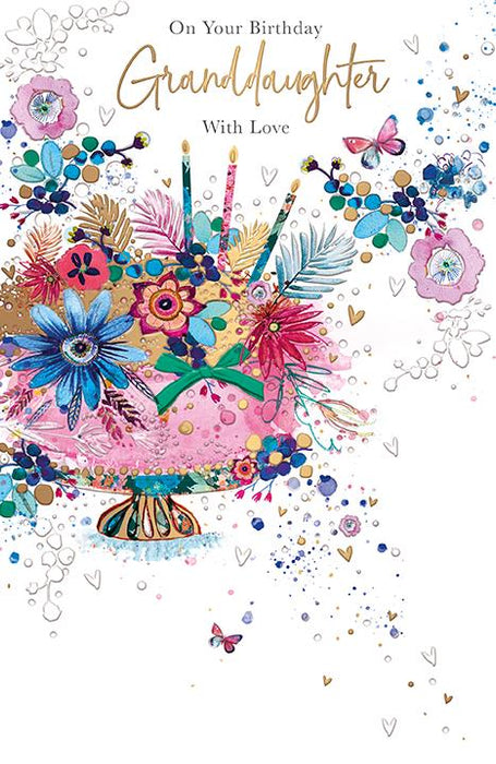 Words & Wishes 'On Your Birthday Granddaughter' Birthday Card