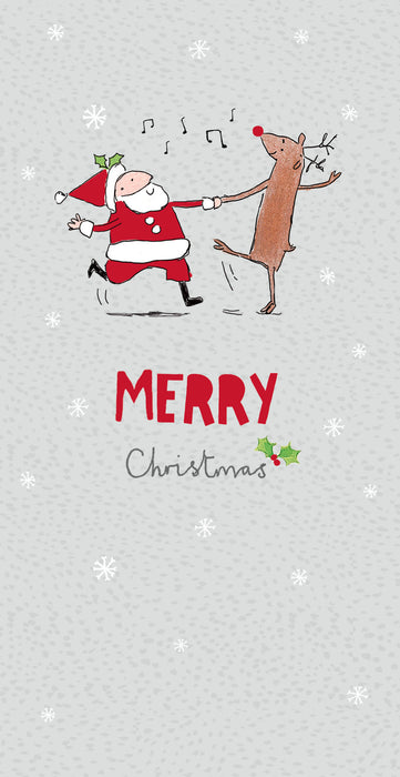 UKG Christmas Santa & Rudolph Christmas Money Gift Wallet