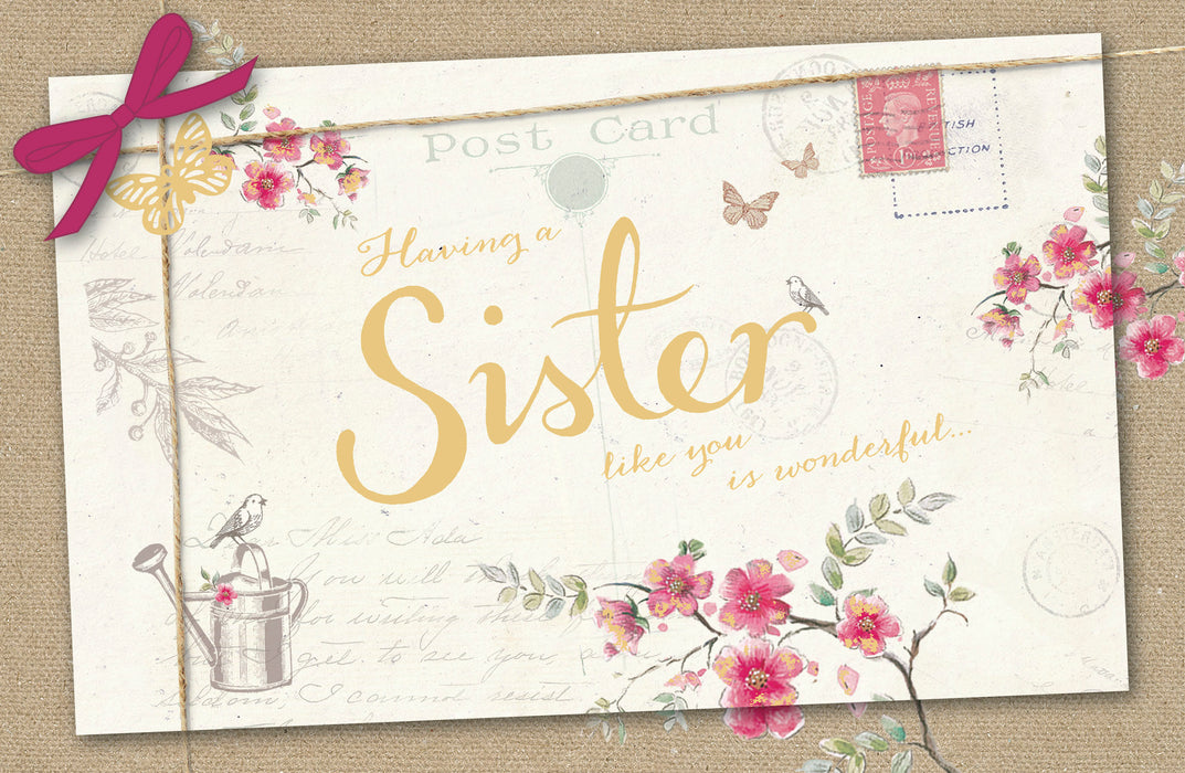UKG 'Having A Sister' Birthday Card