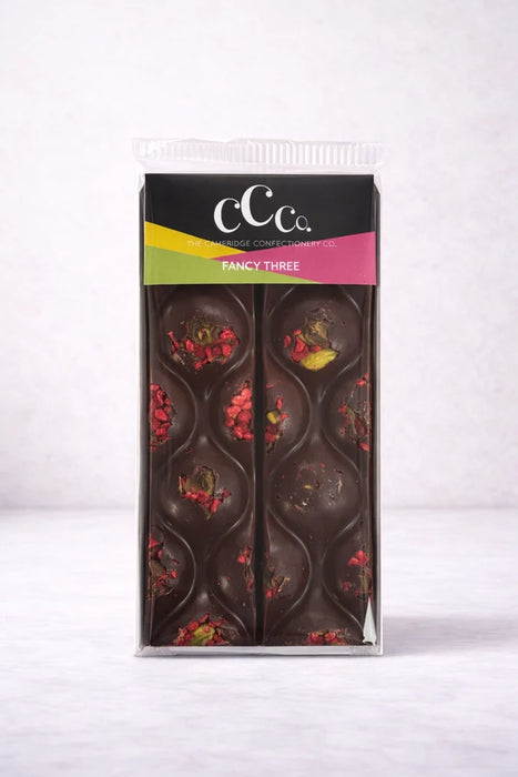 Cambridge Confectionery Company Dark Chocolate Trio Barrel Bar - Fancy Three