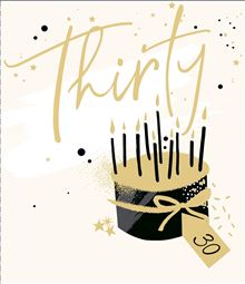 UKG 'Thirty' Birthday Card
