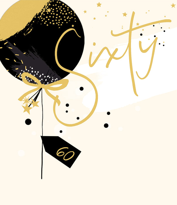 UKG 'Sixty 60' Birthday Card