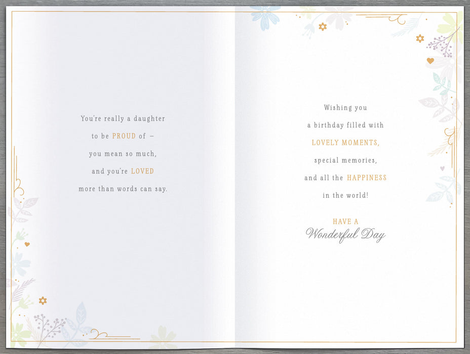 UKG 'With Love Daughter' Birthday Card