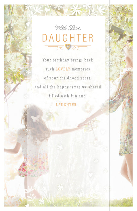UKG 'With Love Daughter' Birthday Card