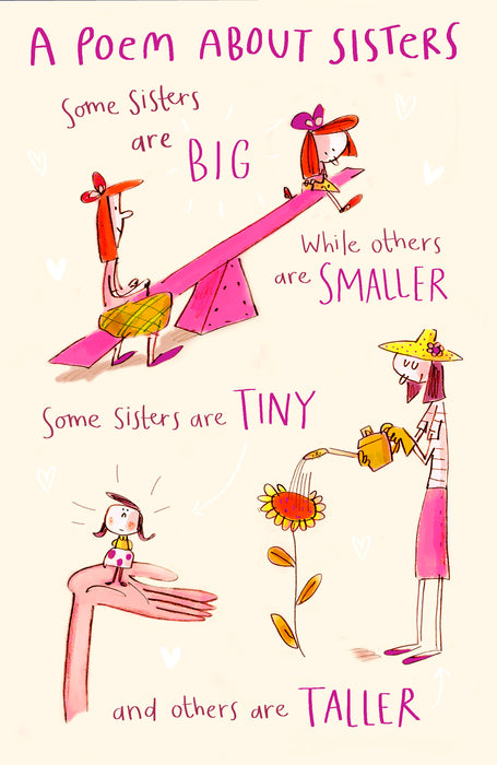 UKG 'A Poem About Sisters' Birthday Card