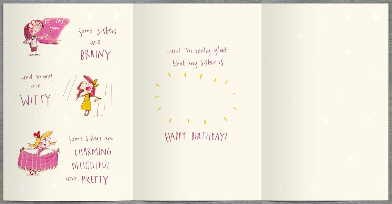 UKG 'A Poem About Sisters' Birthday Card