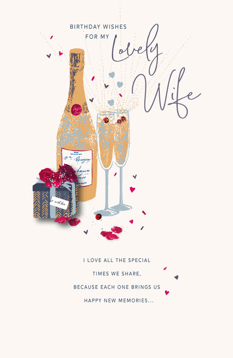 UKG 'For My Lovely Wife' Birthday Card