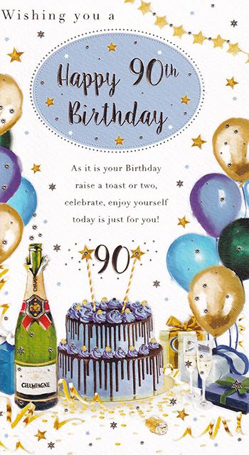 ICG 'Happy 90th Birthday' Birthday Card