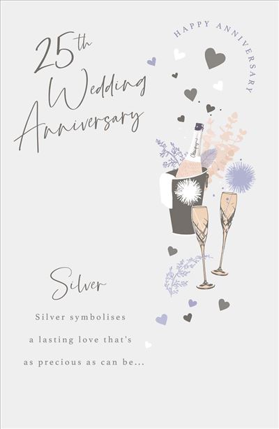 UKG '25th Wedding Anniversary' Card
