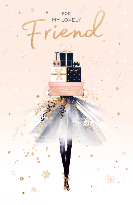UKG 'Snowflake Blush Friend' Christmas Card