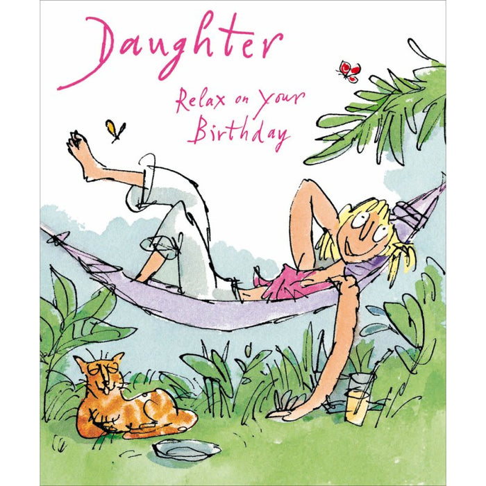Woodmansterne 'Relax Daughter' Birthday Card