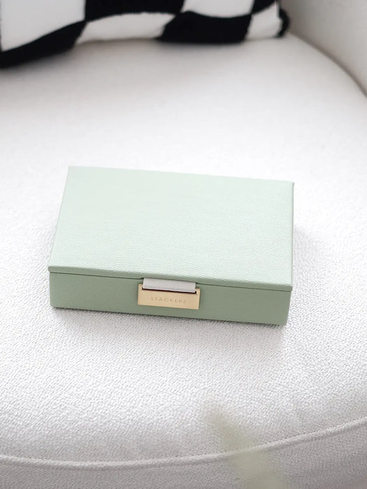 Stackers Sage Green Mini Jewellery Box Lid