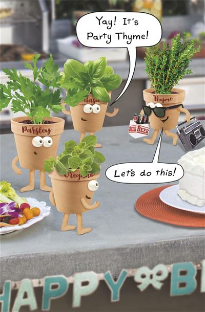 UKG 'It's Party Thyme' Birthday Card