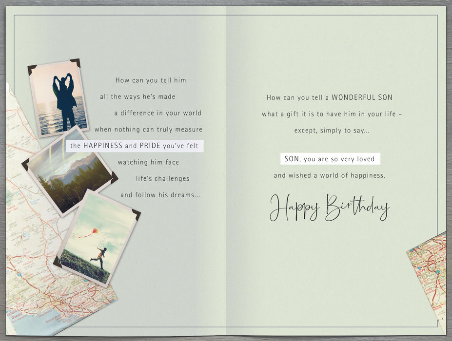 UKG 'Wonderful Son' Birthday Card