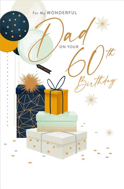 UKG 'For My Wonderful Dad On Your 60th' Birthday Card