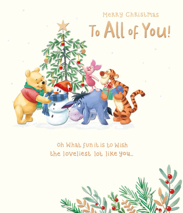 UKG 'Disney Winnie the Pooh To All Cute' Christmas Card