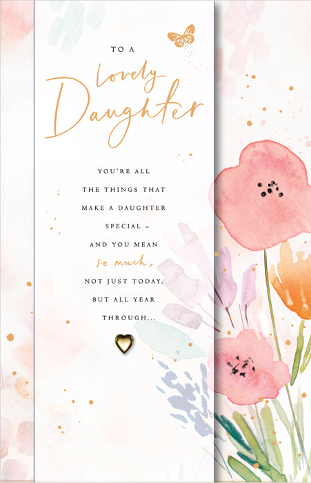 UKG 'To A Lovely Daughter' Birthday Card