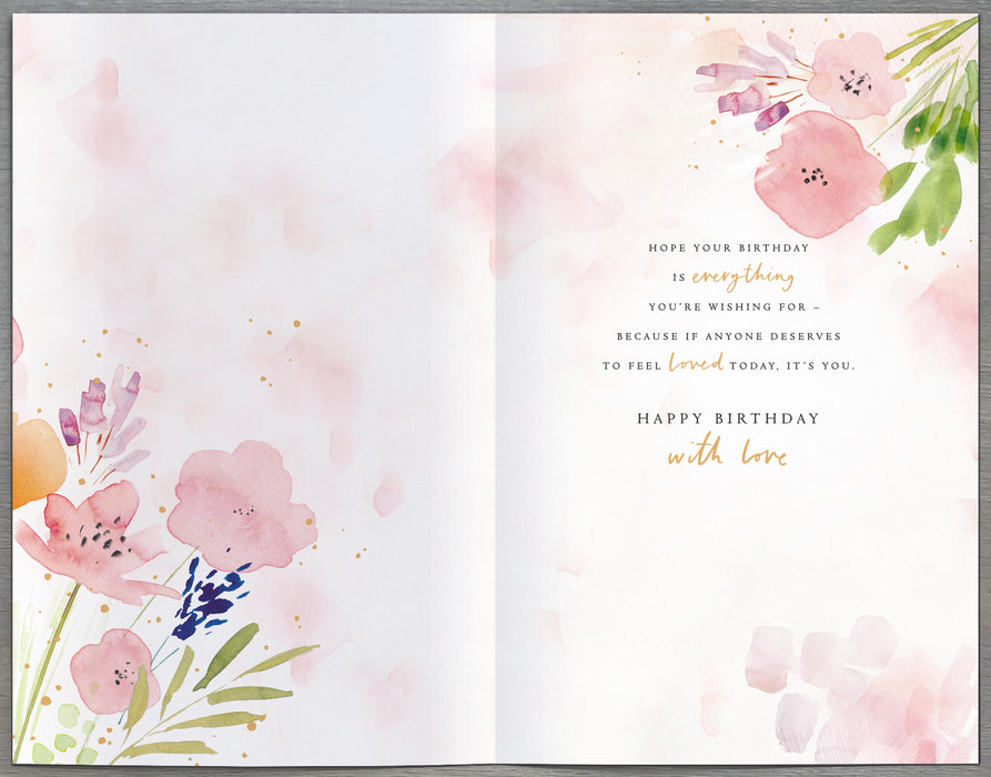 UKG 'To A Lovely Daughter' Birthday Card