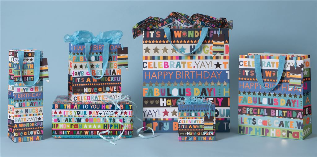 Glick Happy Birthday Large Gift Bag