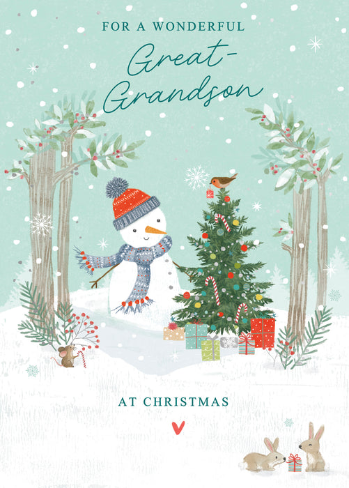 UKG 'For A Wonderful Great Grandson' Christmas Card