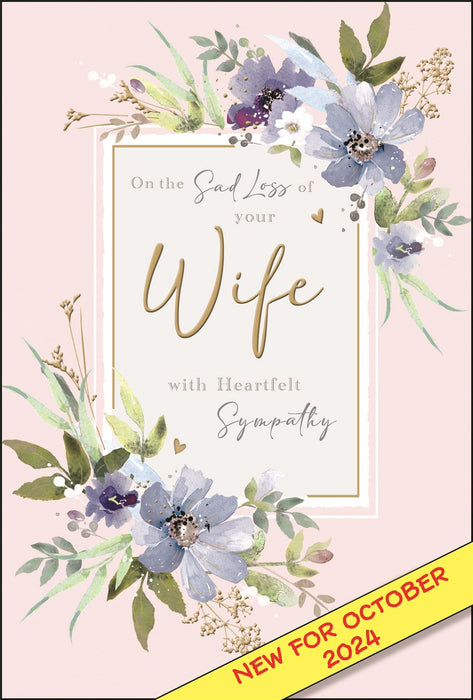 Jonny Javelin 'On The Sad Loss Of Your Wife' Sympathy Card