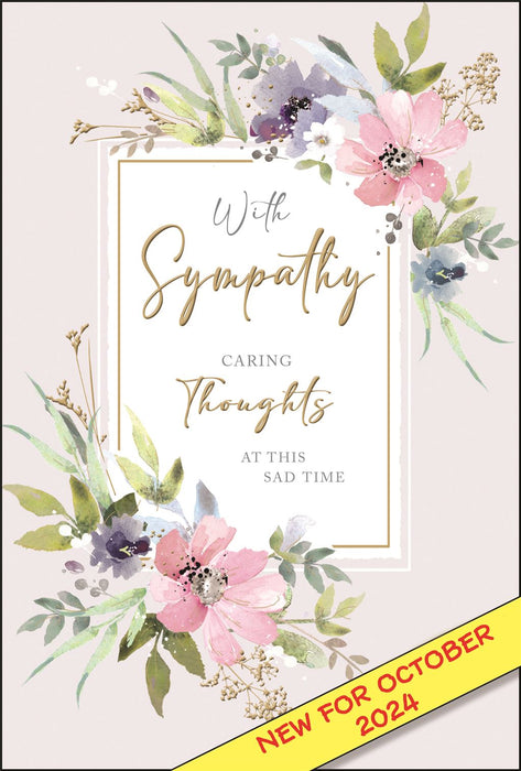 Jonny Javelin 'With Sympathy Caring Thoughts' Sympathy Card