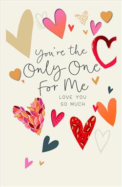 UKG 'You're The Only One For Me' Valentine Card